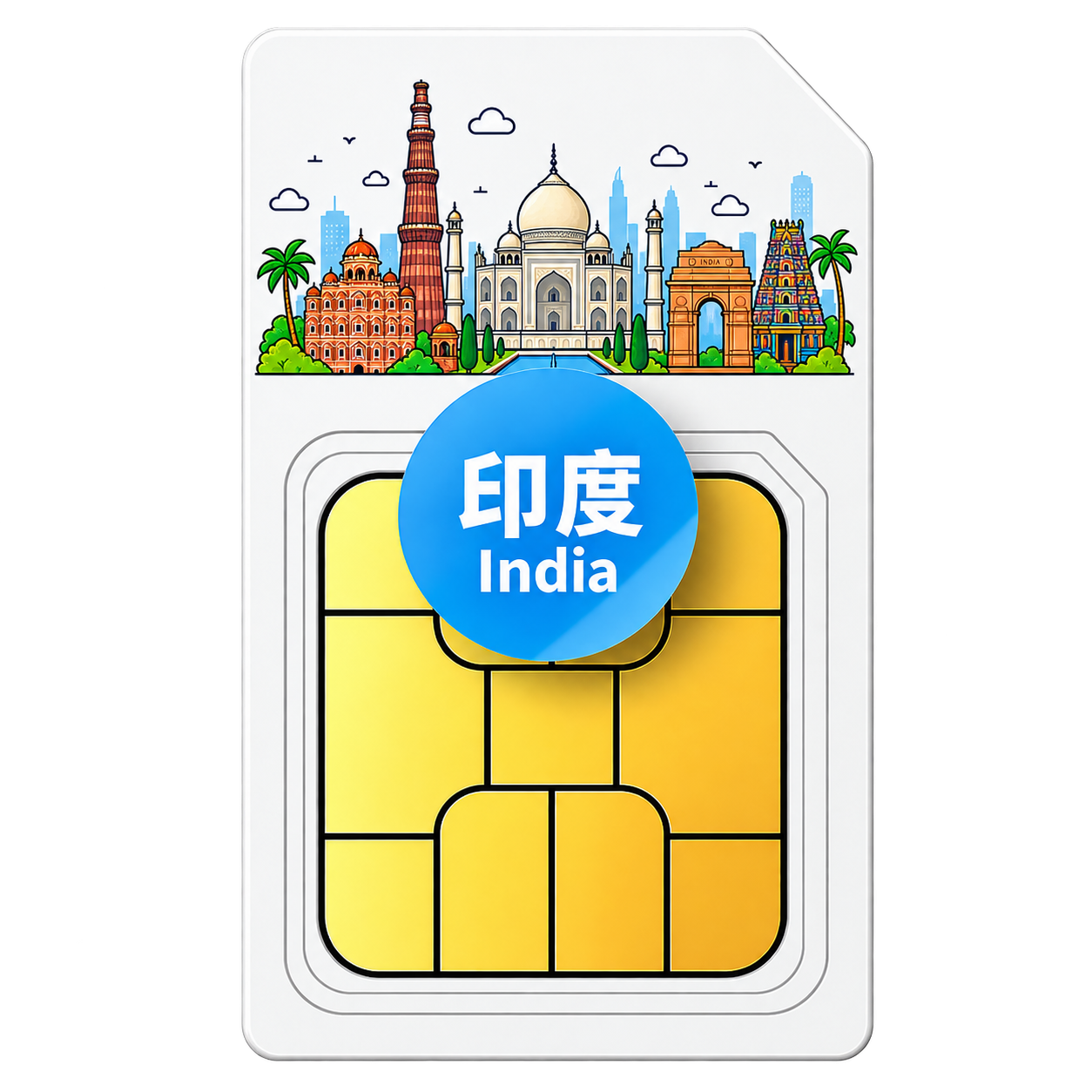 印度 eSIM 總量型｜JIO｜支援 ChatGPT｜高速用完約128kbps