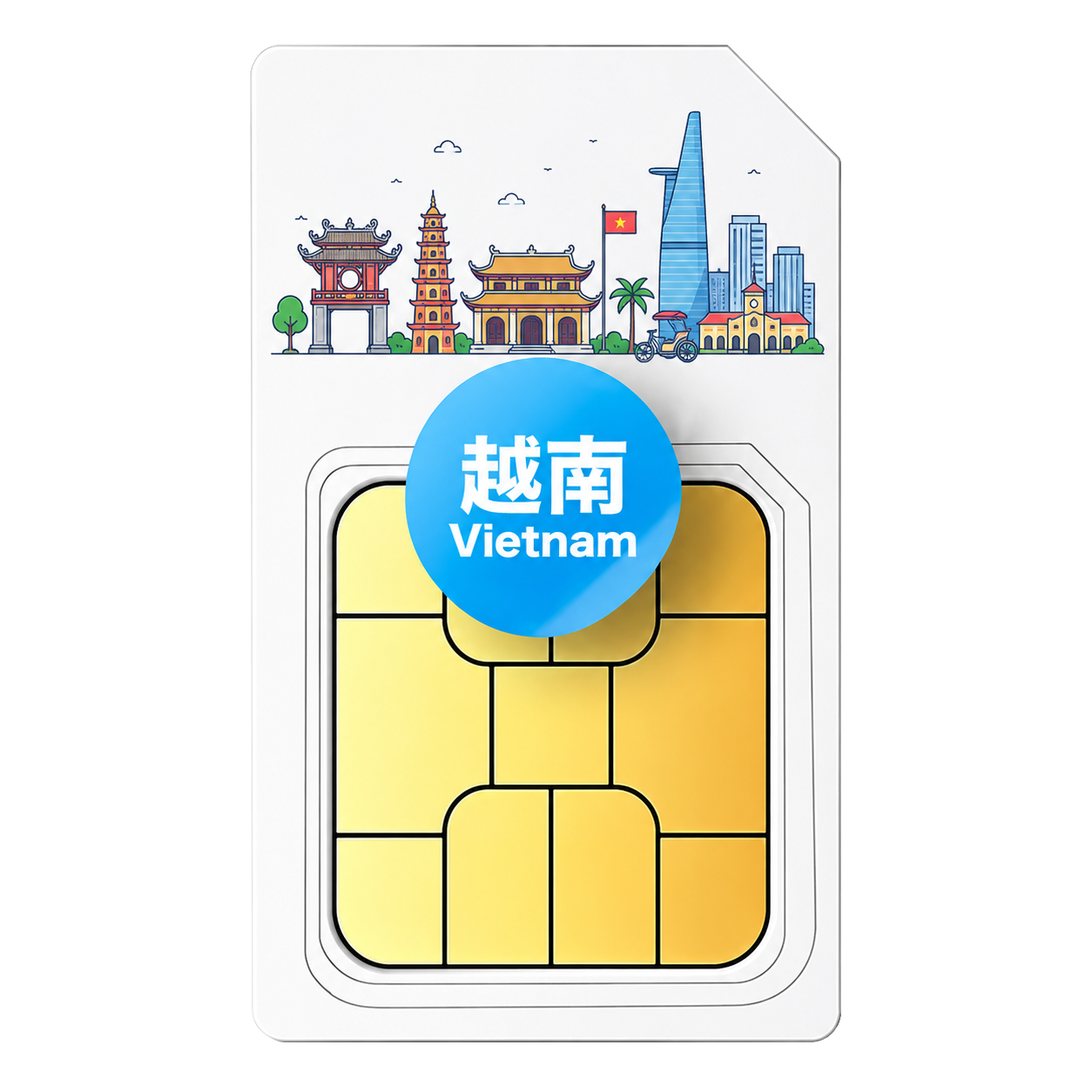 越南 eSIM 每日型 Viettel／Vinaphone 當地 IP